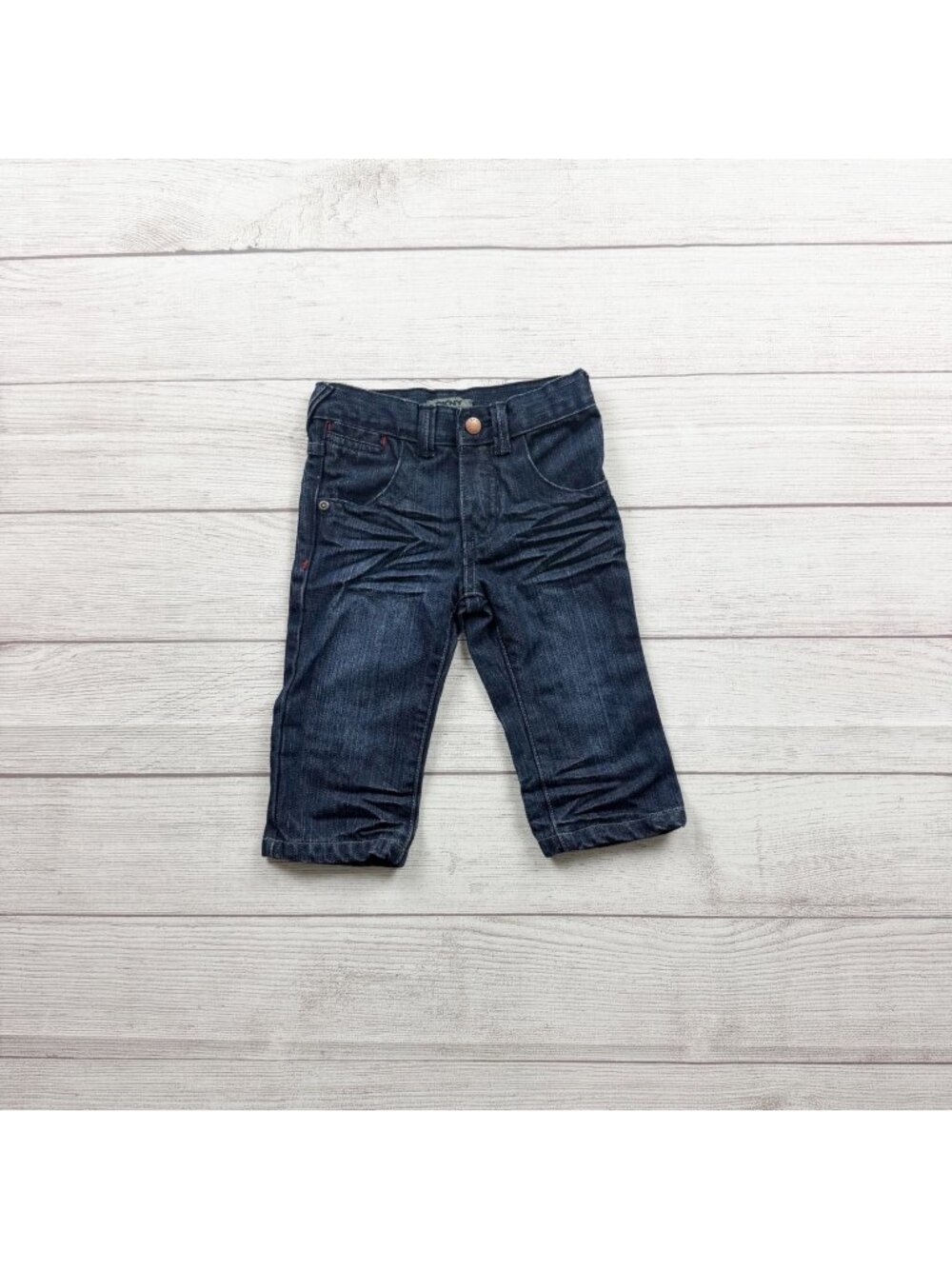 DKNY Toddler Boys Dark Wash Denim Jeans Classic Fit Durable 9-12 Months